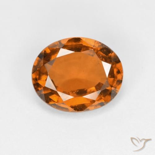2.03ct Натуральный Желтовато-оранжевый Гранат Гессонит, Овал, Чистота VS