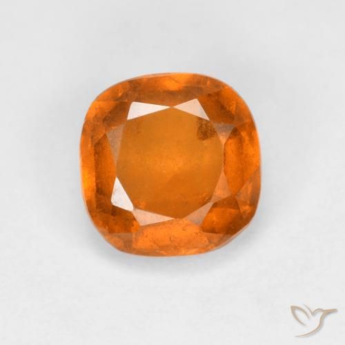 1.19ct Натуральный Средний апельсин Гранат Гессонит, Подушка, Чистота VS