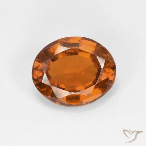 2.00ct Натуральный Темно-оранжевый Гранат Гессонит, Овал, Чистота VS