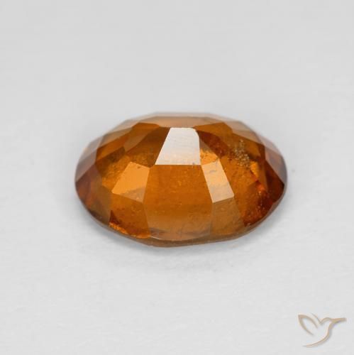 2.35 карата, натуральный Medium Dark-Orange Гранат Гессонит, Овал, Чистота VS