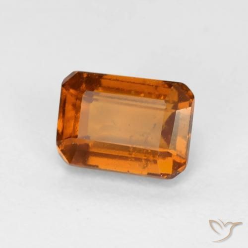1.48 карата, натуральный Medium Dark-Orange Гранат Гессонит, Октагон / Изумрудная Огранка, Чистота VS