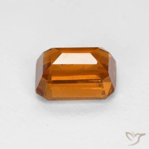 1.48 карата, натуральный Medium Dark-Orange Гранат Гессонит, Октагон / Изумрудная Огранка, Чистота VS