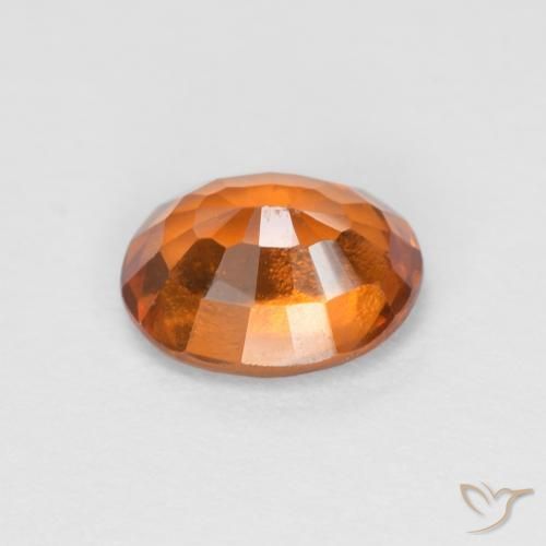 1.34 карата, натуральный Medium Dark-Orange Гранат Гессонит, Овал, Чистота VS