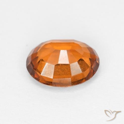 1.57 карата, натуральный Medium Dark-Orange Гранат Гессонит, Овал, Чистота VS