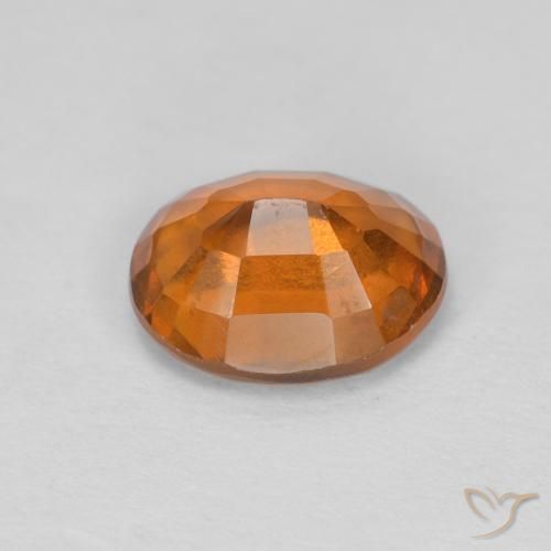 2.08 карата, натуральный Medium Dark-Orange Гранат Гессонит, Овал, VVS-VS
