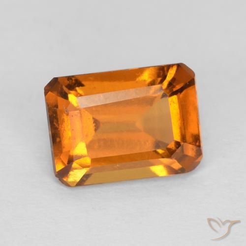 1.19 карата, натуральный Medium Dark-Orange Гранат Гессонит, Октагон / Изумрудная Огранка, Чистота VS