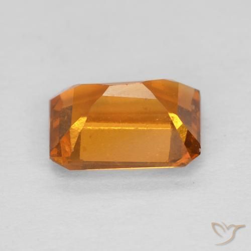 1.19 карата, натуральный Medium Dark-Orange Гранат Гессонит, Октагон / Изумрудная Огранка, Чистота VS