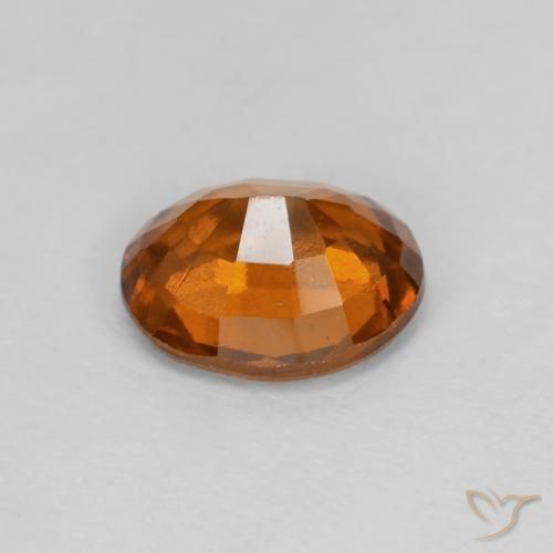 1.88 карата, натуральный Medium Dark-Orange Гранат Гессонит, Овал, VVS-VS