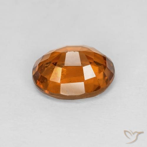 2.01 карата, натуральный Medium Dark-Orange Гранат Гессонит, Овал, VVS-VS