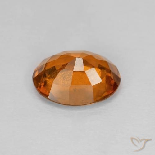 1.70 карата, натуральный Medium Dark-Orange Гранат Гессонит, Овал, VVS-VS