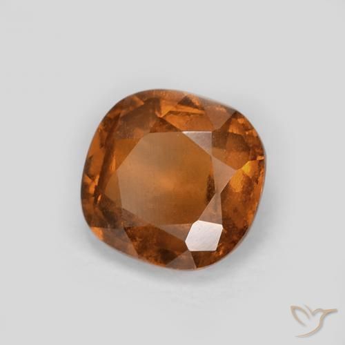 1.12 карата, натуральный Medium Dark-Orange Гранат Гессонит, Подушка, Чистота VS