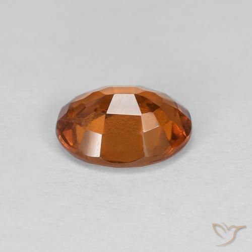 1.19 карата, натуральный Medium Dark-Orange Гранат Гессонит, Овал, Чистота VS