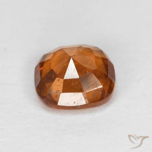 1.00 карата, натуральный Medium Dark-Orange Гранат Гессонит, Подушка, Чистота VS