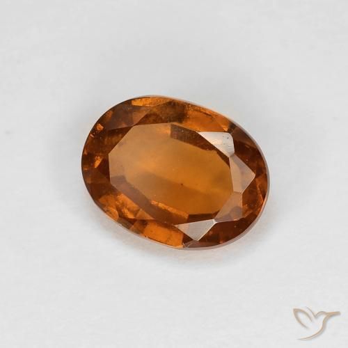 1.21 карата, натуральный Medium Dark-Orange Гранат Гессонит, Овал, Чистота VS