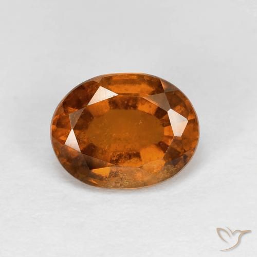 1.79 карата, натуральный Medium Dark-Orange Гранат Гессонит, Овал, Чистота VS