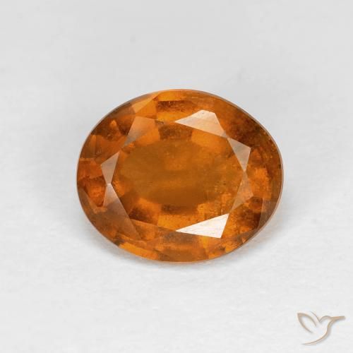 2.07ct Натуральный Желтовато-оранжевый Гранат Гессонит, Овал, Чистота VS