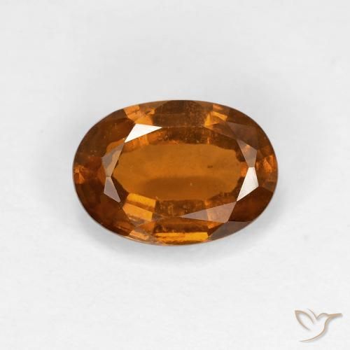 1.66ct Натуральный Средний апельсин Гранат Гессонит, Овал, Чистота VS