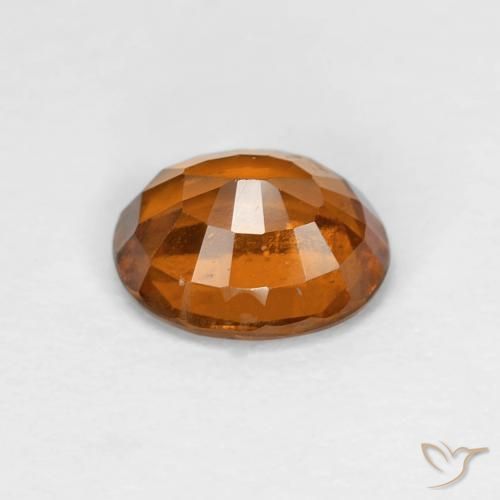 1.52 карата, натуральный Medium Dark-Orange Гранат Гессонит, Овал, Чистота VS