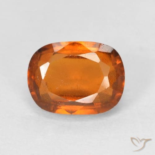 2.23ct Натуральный Желтовато-оранжевый Гранат Гессонит, Подушка, Чистота VS