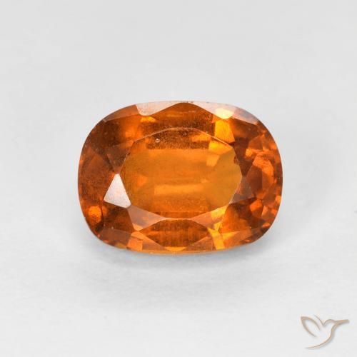 2.03ct Натуральный Темно-оранжевый Гранат Гессонит, Подушка, Чистота VS