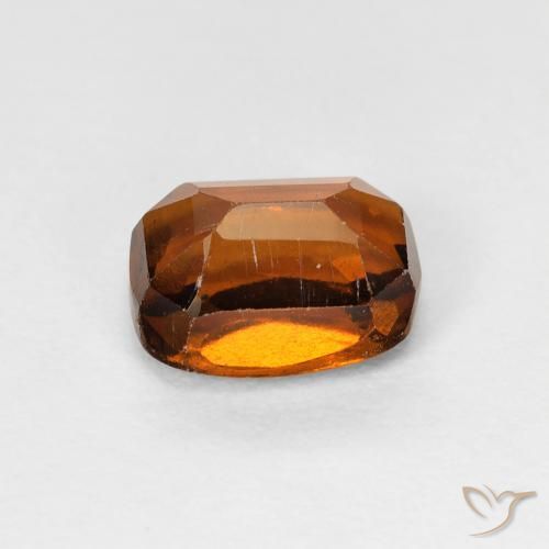 1.49 карата, натуральный Deep Orange - Brown Гранат Гессонит, Подушка, Чистота VS
