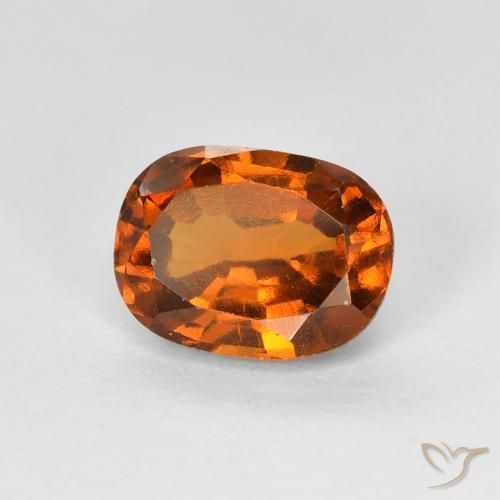 1.73 карата, натуральный Medium Dark-Orange Гранат Гессонит, Подушка, VS-SI