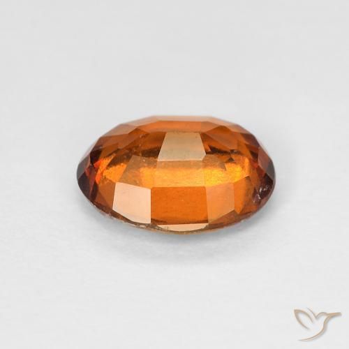 1.16 карата, натуральный Medium Dark-Orange Гранат Гессонит, Овал, Чистота VS