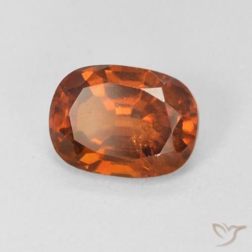 1.64ct Натуральный Красновато-оранжевый Гранат Гессонит, Овал, VS-SI