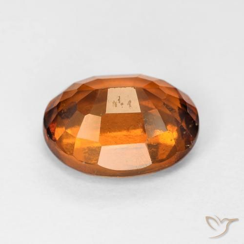 2.41 карата, натуральный Medium Dark-Orange Гранат Гессонит, Овал, Чистота VS