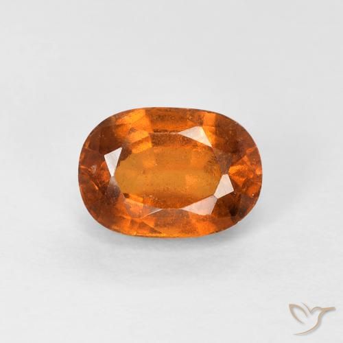 1.32ct Натуральный Medium Dark-Orange Гранат Гессонит, Овал, Чистота VS