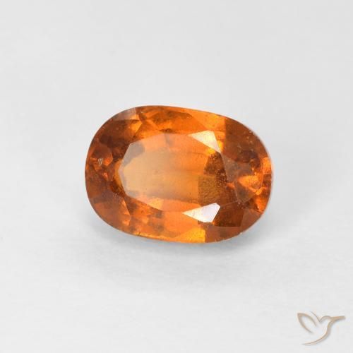 1.32 карата, натуральный Medium Dark-Orange Гранат Гессонит, Овал, Чистота VS