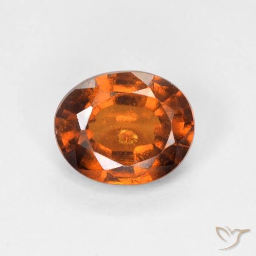 1.39ct Натуральный Красновато-оранжевый Гранат Гессонит, Овал, VS-SI