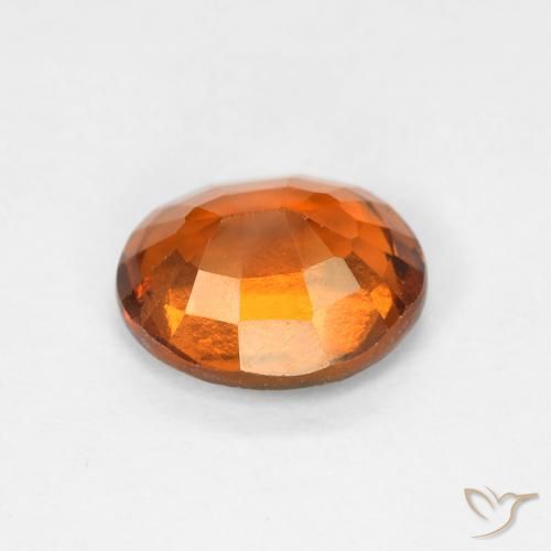1.50 карата, натуральный Medium Dark-Orange Гранат Гессонит, Овал, Чистота VS