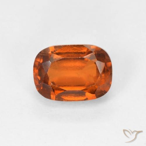 1.51ct Натуральный Темно-оранжевый Гранат Гессонит, Подушка, Чистота VS