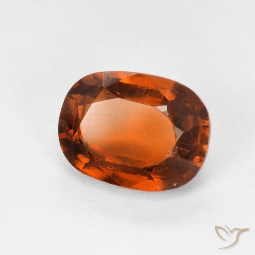 2.10 карата, натуральный Medium Dark-Orange Гранат Гессонит, Подушка, Чистота VS