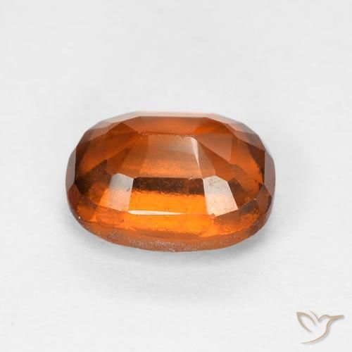 2.10 карата, натуральный Medium Dark-Orange Гранат Гессонит, Подушка, Чистота VS