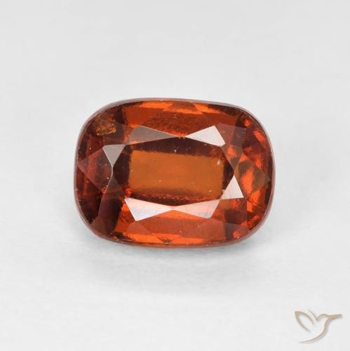 2.16ct Натуральный Янтарный Апельсин Гранат Гессонит, Подушка, VVS-VS