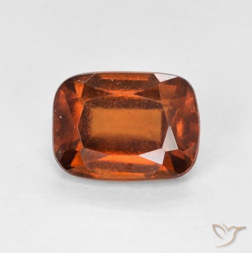 2.14ct Натуральный Янтарный Апельсин Гранат Гессонит, Подушка, Чистота VS