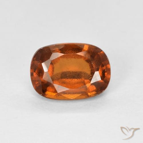 1.15ct Натуральный Средний апельсин Гранат Гессонит, Подушка, VVS-VS