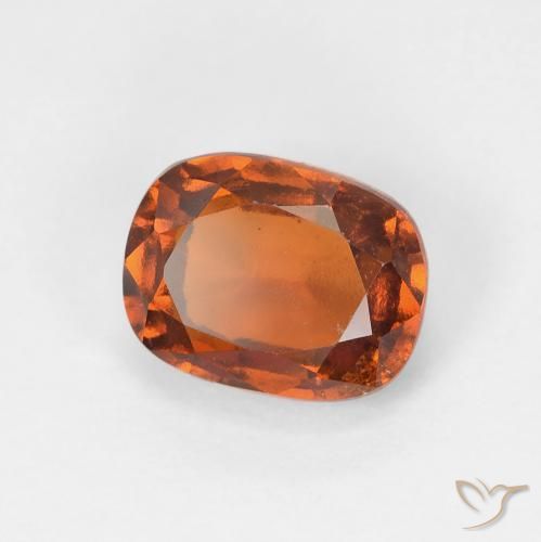 2.13 карата, натуральный Medium Dark-Orange Гранат Гессонит, Подушка, VVS-VS