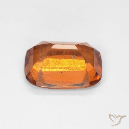 2.28 карата, натуральный Medium Dark-Orange Гранат Гессонит, Подушка, Чистота VS
