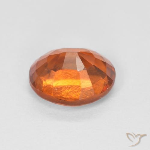 1.51 карата, натуральный Medium Dark-Orange Гранат Гессонит, Овал, Чистота VS