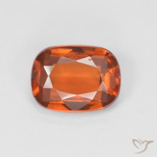 1.58ct Натуральный Средний апельсин Гранат Гессонит, Подушка, VS-SI