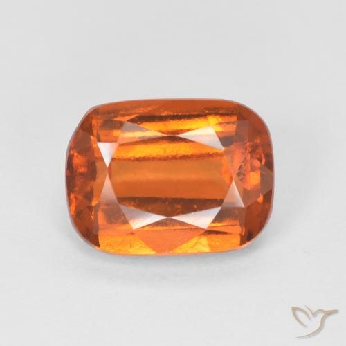 2.64ct Натуральный Средний апельсин Гранат Гессонит, Подушка, Чистота VS