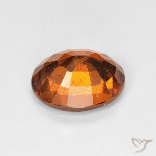 2.38 карата, натуральный Medium Dark-Orange Гранат Гессонит, Овал, VS-SI