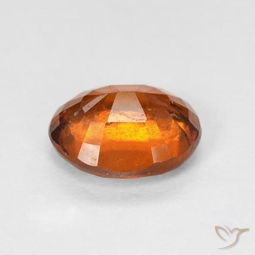 1.42 карата, натуральный Medium Dark-Orange Гранат Гессонит, Овал, VS-SI