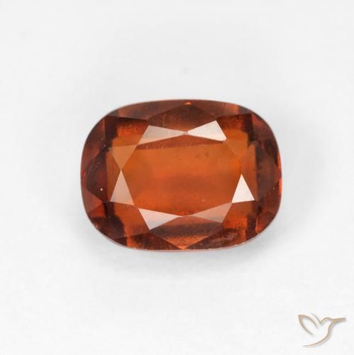 2.00ct Натуральный Красновато-оранжевый Гранат Гессонит, Подушка, VVS-VS