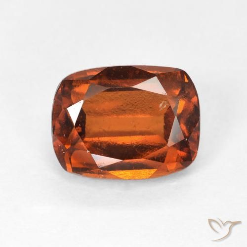 2.53ct Натуральный Янтарный Апельсин Гранат Гессонит, Подушка, VVS-VS