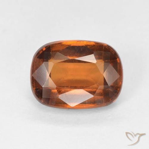 1.92ct Натуральный Средний апельсин Гранат Гессонит, Подушка, VS-SI