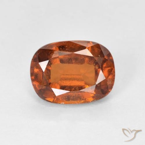 1.92ct Натуральный Средний апельсин Гранат Гессонит, Подушка, VS-SI